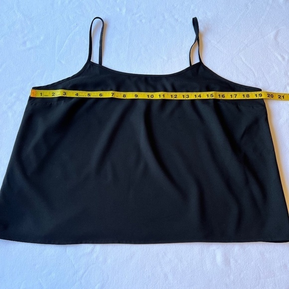 Banana Republic striped solid and sheer black top - Picture 7 of 10